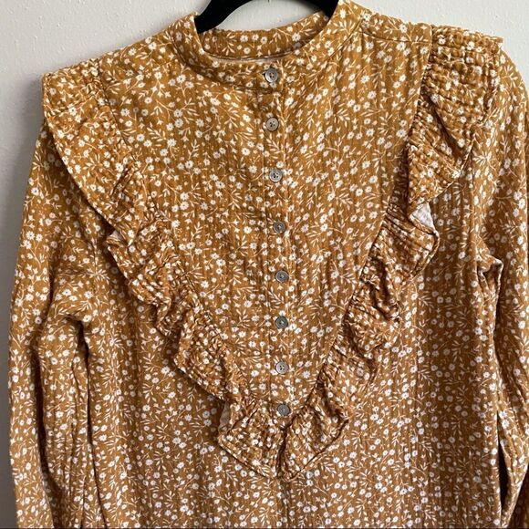 Rylee + Cru Marigold Ruffle V MINI Dress - Picture 7 of 13